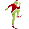 Picture of 7pcs The Grinch Christmas Xmas Costume Suit with Head Mask