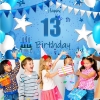 Picture of Blue Series Birthday Backdrop Banner 110*180CM