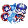 Picture of 9pcs Superhero Foil balloons Set - Captain America / Iron Man / Spiderman