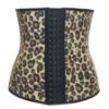 Picture of Women latex Waist Training Corset-Yellow Leopard