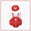 Picture of Baby Rompers Onesie Bodysuit with Hat - Mario