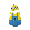 Picture of Baby Rompers Onesie Bodysuit with Hat - Minion