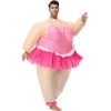 Picture of Fan Operated Adult Inflatable Ballet Dancer Halloween Costume