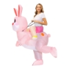 Picture of Fan Operated Adult Inflatable Riding Rabbit Easter Halloween Costume