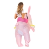 Picture of Fan Operated Adult Inflatable Riding Rabbit Easter Halloween Costume