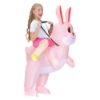 Picture of Fan Operated Kids Inflatable Riding Rabbit Easter Halloween Costume