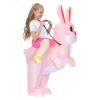 Picture of Fan Operated Kids Inflatable Riding Rabbit Easter Halloween Costume