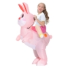 Picture of Fan Operated Kids Inflatable Riding Rabbit Easter Halloween Costume