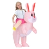 Picture of Fan Operated Kids Inflatable Riding Rabbit Easter Halloween Costume