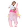 Picture of Fan Operated Kids Inflatable Riding Rabbit Easter Halloween Costume