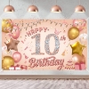 Picture of Pink Series Birthday Backdrop Banner 110*180CM