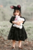 Picture of Girls Easter Bunny Rabbit Dress - Black