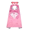 Picture of Kids PJ Superhero Cape &  Mask Set - Light Pink Supergirl
