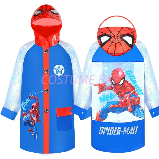 Picture of Kids Waterproof Delux Raincoat -  Spiderman