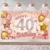 Picture of Pink Series Birthday Backdrop Banner 110*180CM