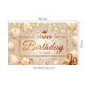 Picture of Pink Happy Birthday Backdrop Banner