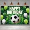 Picture of Gold Happy Birthday Backdrop Banner