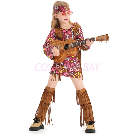 Picture of Girls Retro Costume For Vintage Parties