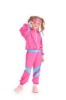 Picture of Kids 80s Retro Hip Hop Disco Hippie Modern Jazz Performance Costume - Pink