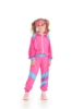 Picture of Kids 80s Retro Hip Hop Disco Hippie Modern Jazz Performance Costume - Pink