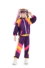 Picture of Kids 80s Retro Hip Hop Disco Hippie Modern Jazz Performance Costume - Pink