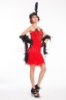 Picture of 1920's Charleston Flapper Dress Front Beads - Red