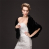 Picture of Faux Fur Shawl - Black, Red and White