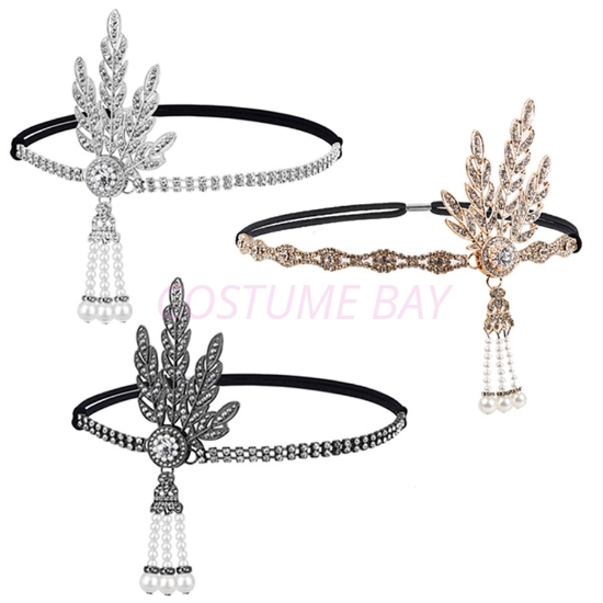 Picture of 1920s Flapper Vintage Leaf Gatsby Headpiece