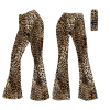 Picture of 1950s-80s Retro Hippie Style Adult Women's High-Waist Pants