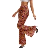 Picture of 1950s-80s Retro Hippie Style Adult Women's High-Waist Pants with Headband