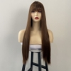 Picture of Stylish Long Straight Synthetic Wig with Bangs