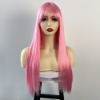 Picture of Stylish Long Straight Synthetic Wig with Bangs