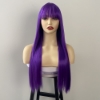 Picture of Stylish Long Straight Synthetic Wig with Bangs