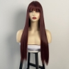 Picture of Stylish Long Straight Synthetic Wig with Bangs