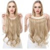 Picture of Hair Extensions - Long Wavy Natural Colours Halo Wire Adjustable