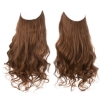 Picture of Hair Extensions - Long Wavy Natural Colours Halo Wire Adjustable