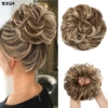 Picture of Curly Messy Bun Scrunchie Hair Extension Piece
