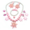 Picture of Girls 8-Piece Snow Jewellery Set Necklace, Rings & Clips