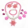 Picture of Girls 8-Piece Snow Jewellery Set Necklace, Rings & Clips