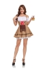 Picture of Oktoberfest Beer Girl Costume Short Khaki Bavarian Dress