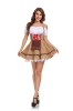 Picture of Oktoberfest Beer Girl Costume Short Khaki Bavarian Dress