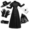 Picture of Adult Plague Doctor Costume Black Robe Bird Beak Mask Hat