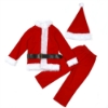 Picture of Kids Santa Claus Costume 4Pcs Top Pants Hat Outfit