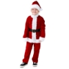 Picture of Kids Santa Claus Costume 4Pcs Top Pants Hat Outfit