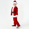 Picture of Kids Santa Claus Costume 4Pcs Top Pants Hat Outfit