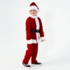 Picture of Kids Santa Claus Costume 4Pcs Top Pants Hat Outfit