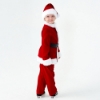 Picture of Kids Santa Claus Costume 4Pcs Top Pants Hat Outfit