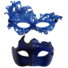 Picture of Couples Masquerade Ball Masks 2Pcs Elegant Venetian
