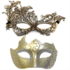 Picture of Couples Masquerade Ball Masks 2Pcs Elegant Venetian