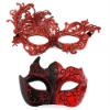 Picture of Couples Masquerade Ball Masks 2Pcs Elegant Venetian